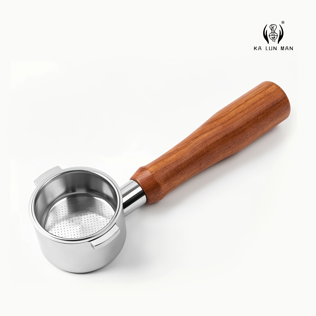 Image of 1pc 51mm Bottomless Espresso Portafilter, 304 Stainless Steel, Detachable Washable, Barista , For Coffee Machines