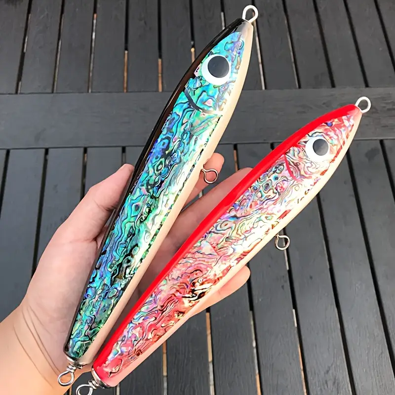 Abalone Shell, Wooden Fishing Bait, Deep-* Fishing, Sea Fishing, Pencil Bait, Trolling, Floating Wooden Bait, Tuna Wood Fish 3.1Oz/4.2Oz/4.9Oz Abalone Shell, Wooden Fishing Bait, Deep-* Fishing, Sea Fishing, Pencil Bait, Trolling, Floating Wooden Bait, Tuna Wood Fish 3.1Oz/4.2Oz/4.9Oz