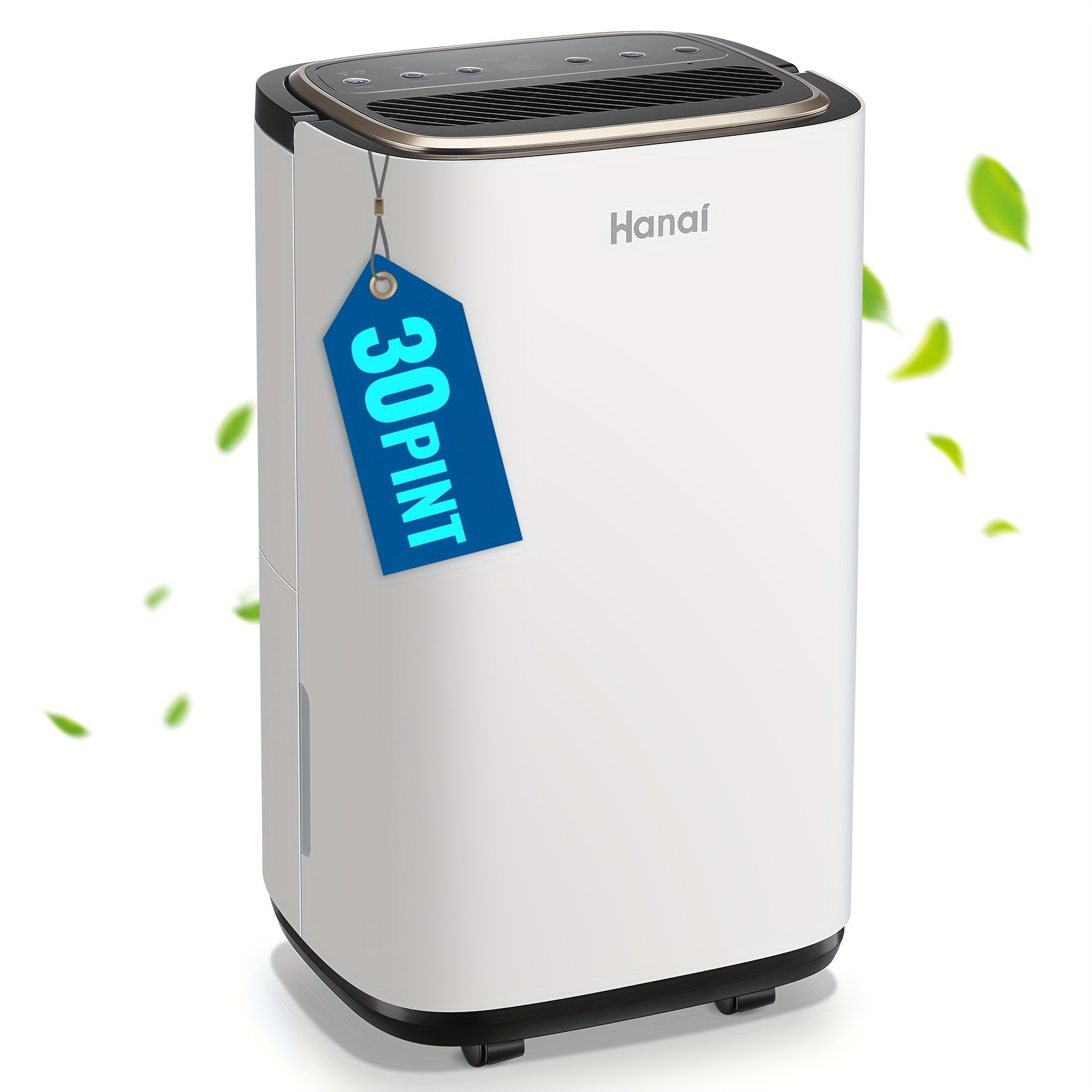 TEMU Dehumidifier For Basement 2500 30 Pint Small Home Dehumidifiers With Drain Hose For Medium To Large Room, Smart Humidity Control, Removable Air Filter, 2.2l Water