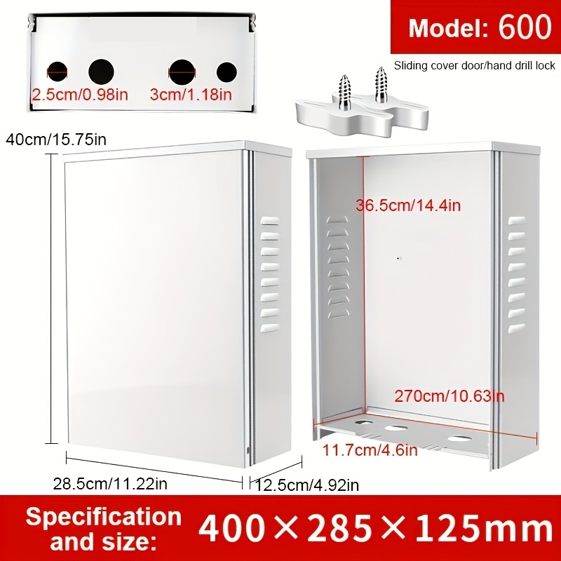wall mounted equipment box   engineering junction box outdoor rainproof metal electrical   equipment box