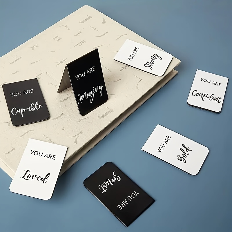 Inspirational Magnetic Bookmarks Encouraging Phrases Durable - Temu