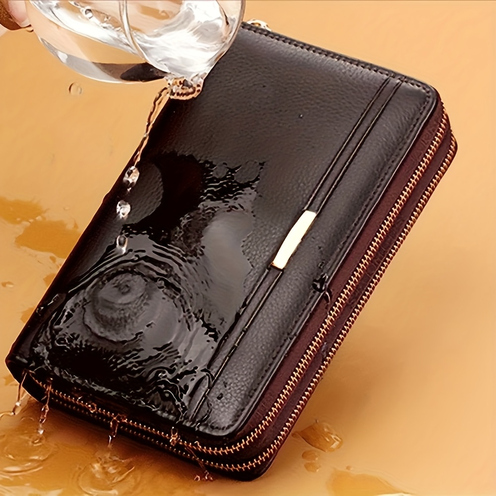 Men's Business Long Wallet with Large Clutch Bag Design
