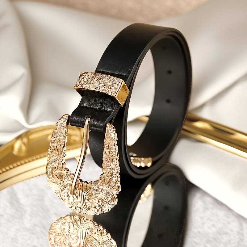 6484 Women Men Genuine Leather Belt Vintage Ladies Western Engraved XZQTIVE Women Men Genuine Leather Belt Vintage Ladies  main image 4