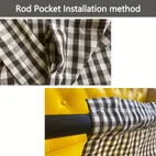 1pc blackout gingham check curtain 100 polyester rod pocket window drapes for s bedroom living room balcony modern minimalist grid design light filtering privacy home decor curtains for living room light filtering drapes contemporary curtain durable curtain fabric