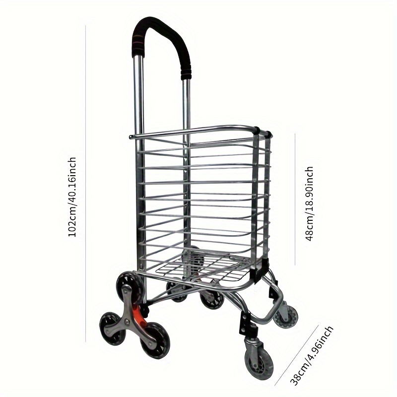 Outdoor Camping Cart Shopping Cart Portable Aluminum Alloy Folding Cart, Shop Now For Limited-time Deals