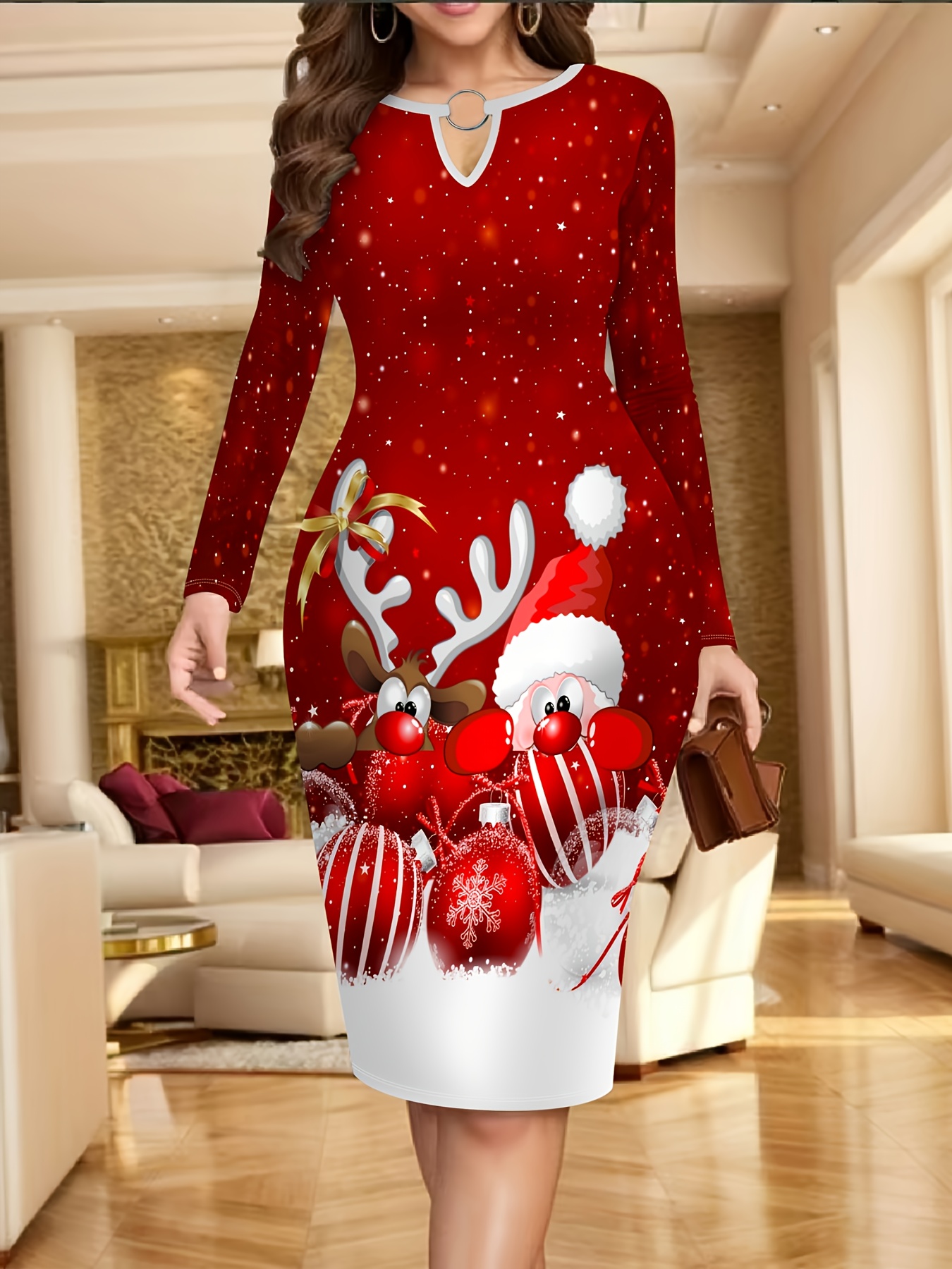 white christmas dresses Buy Girls' Long-Sleeved Lace Design Christmas Dresses Online – Children's  Territory a Unit of VIC&SI LLC main image 0