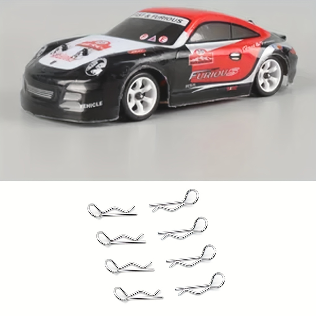 Clips De Carrosserie Pour Voitures RC - Lot De 8 En Alliage Aluminium/ Acier - 1/8 à 1/18