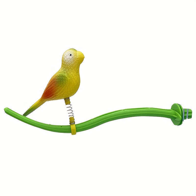 Image of [hobby-type Parrot Chewing Boredom Simulation Bird Toy] Parrot-shaped Fun High And Detachable Simulation Bird Perch | Anti-depression Good For Birds' Self-entertainment