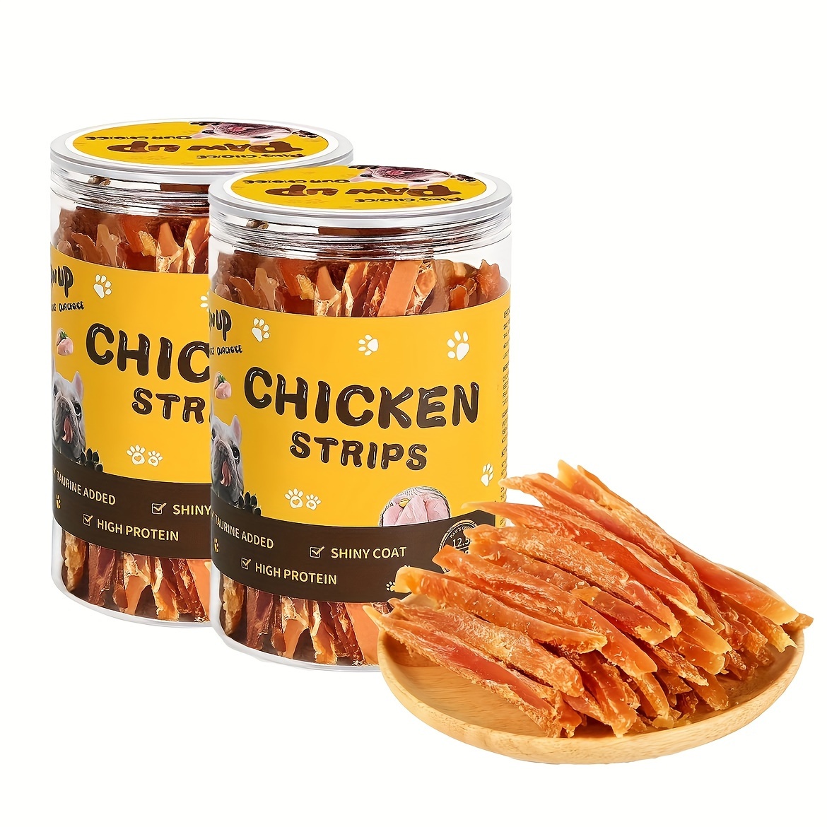 TEMU Pawup Chicken Jerky Strips Dog Treats, Training Treats For Dogs W/, , Jerky Cuts, 12.5 Oz