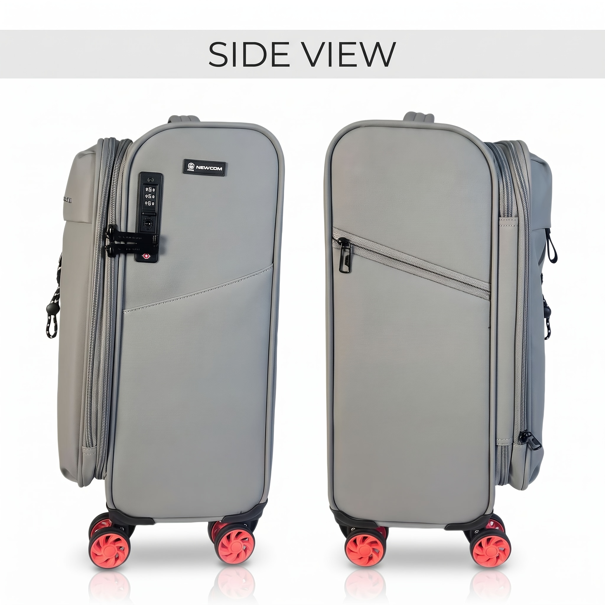 Lightweight Softside Travel Suitcase with TSA Lock