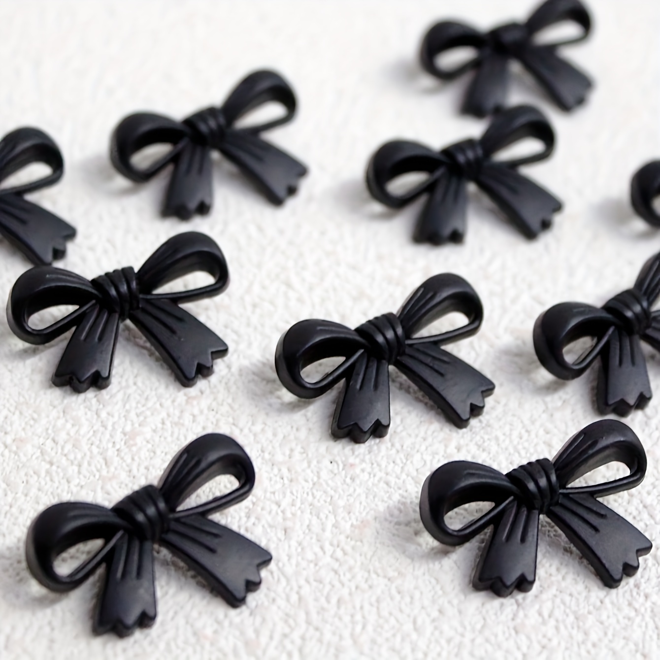 10pcs/pack Fashion Bow Decor Plastic Buttons, Sweater Top Shirt Outerwear Cardigan Sweater Dress Bag Decor Buttons
