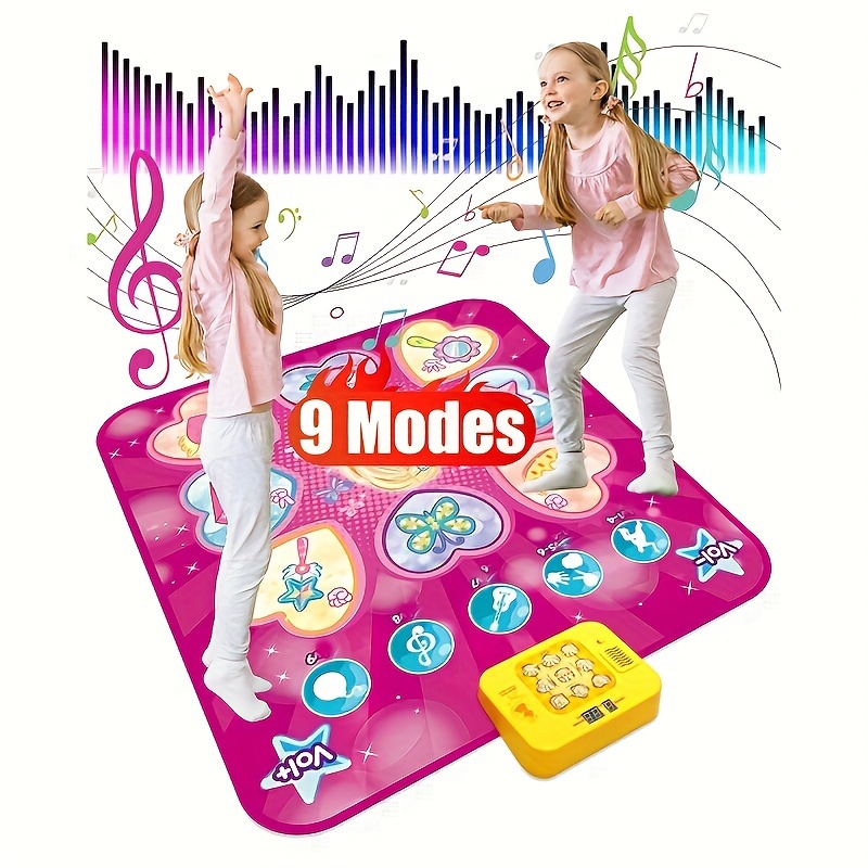 

Dance Mixer Rhythm Step Dance Pad - Children's Dance Game Toy Gift For Girls And Boys - Dance Pad With Led Lights, Adjustable Volume, Built-in Music