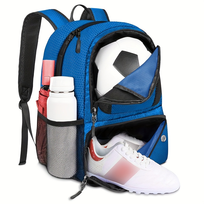 E-shop Fußballtasche mit doppeltem Schultergurt, Sportausrüstungstasche, Outdoor Basketball- und Volleyballtasche, praktische und leichte