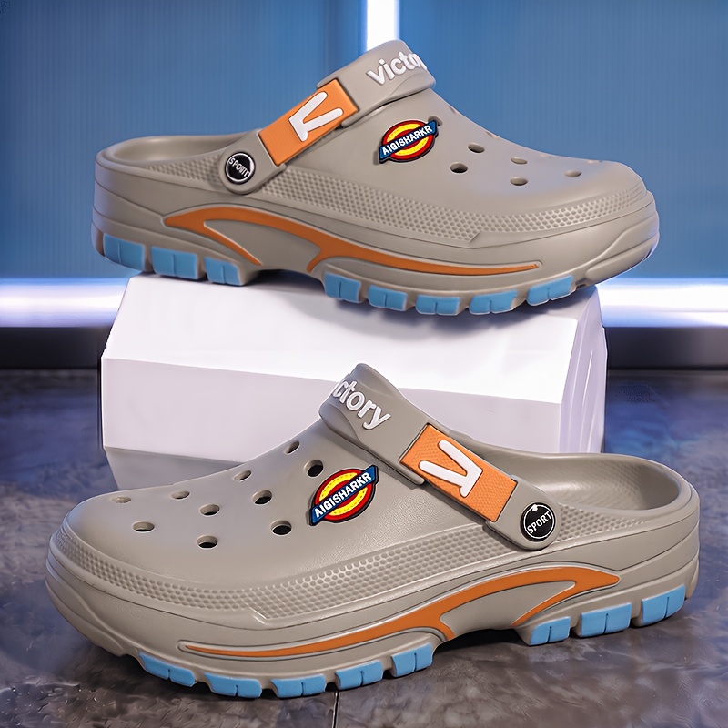 TEMU Men's Platform Clogs, New Summer Outdoor Breathable Sports Sandals, Wearable Ways, Wear-resistant