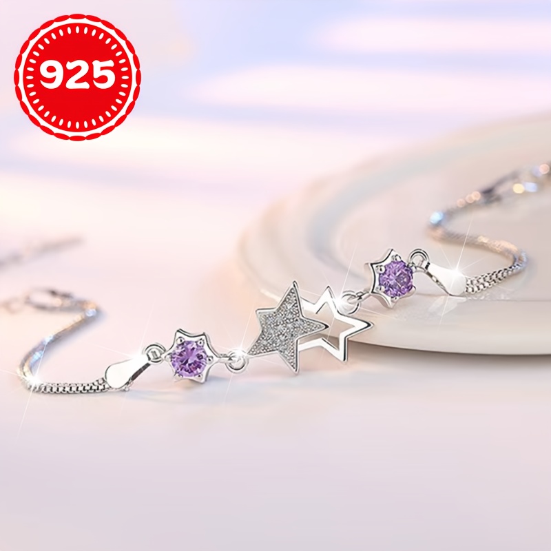 925 Silver Hypoallergenic Star Bracelet for Women