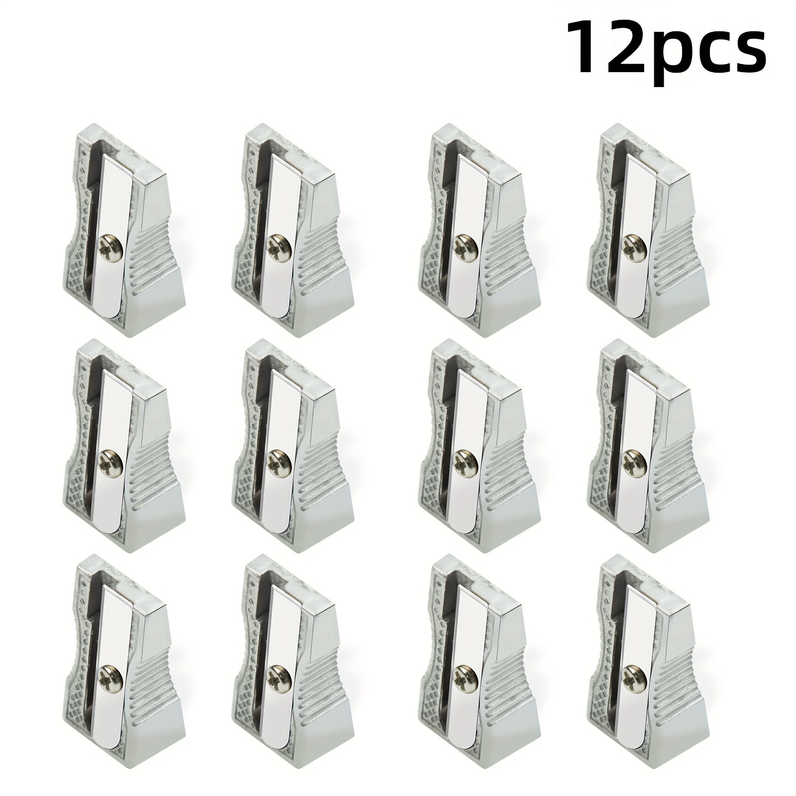 TEMU Single Hole Metal Pencil Sharpener Handheld Single Hole Pencil Sharpener Office Drawing Pencil Sharpener