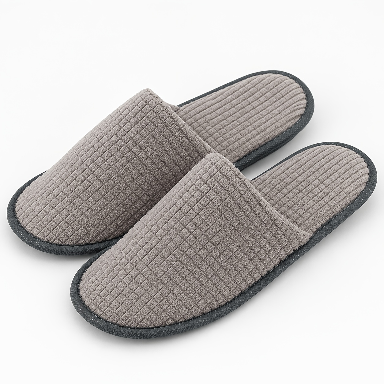 Image of Disposable Slippers, Lightweight And Breathable, Convenient To Carry, Gray, White Good-looking, Reusable, And Machine Washable, Outdoor, Indoor, Bathroom, Bedroom, Hotel Slippers., Women Shoes