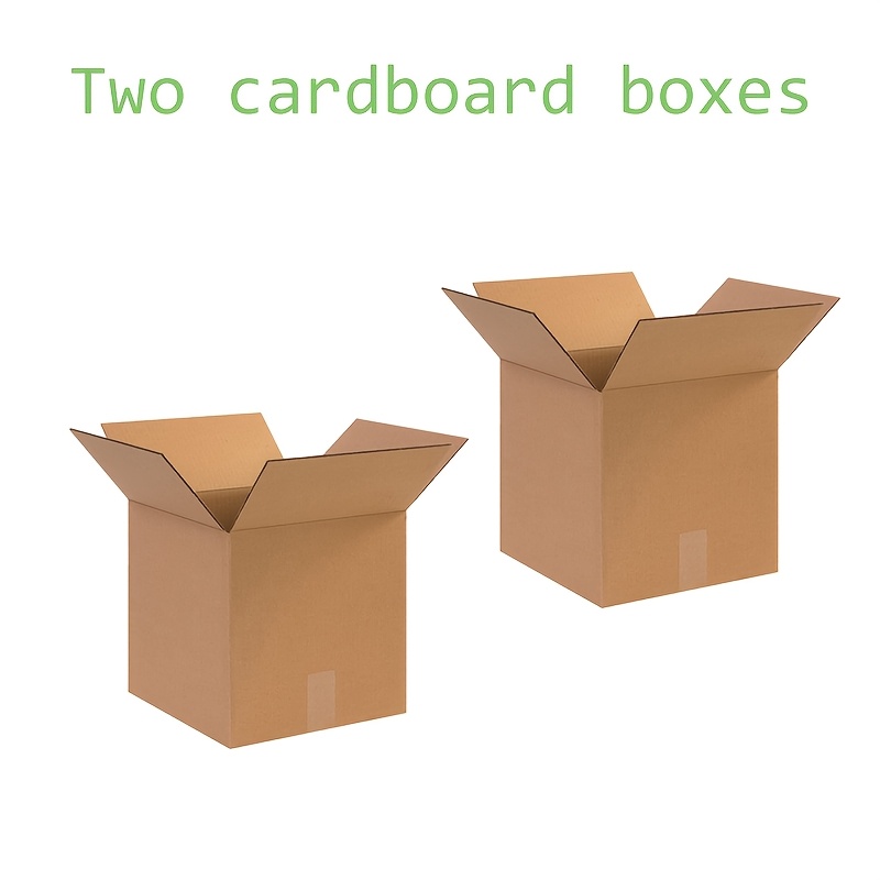 2pcs Heavy Duty Large Moving Boxes 14x14x14 Inch - Thick Stackable Cardboard Storage & Shipping Boxes Suitable For Storage And Transport, Heavy-duty Cardboard Moving Boxes ()