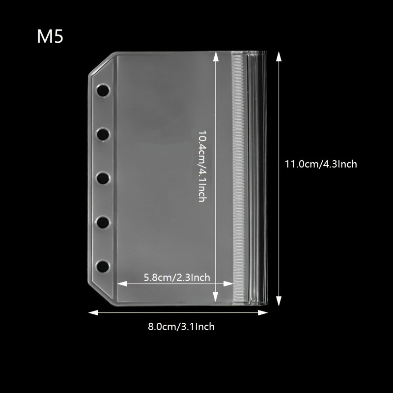 6pcs m5 a7 pvc binder pockets durable photo card sleeves diy - Temu Canada