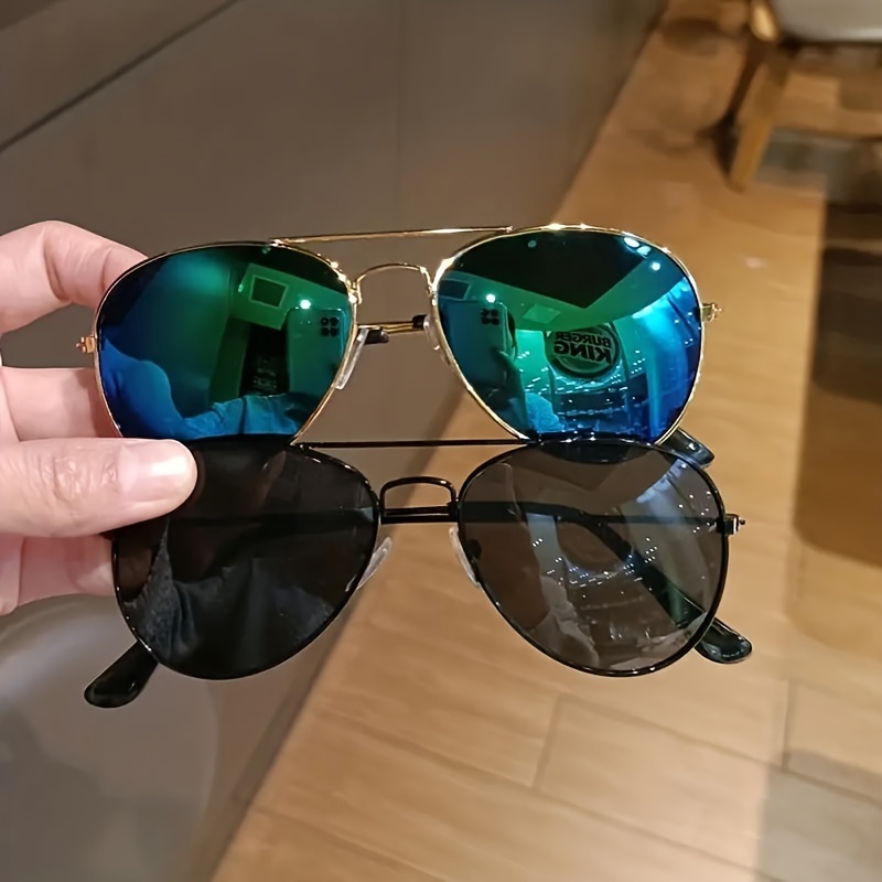 

Trendy Cool Metal Frame Glasses For Boys & Girls, Ideal Choice For Gifts