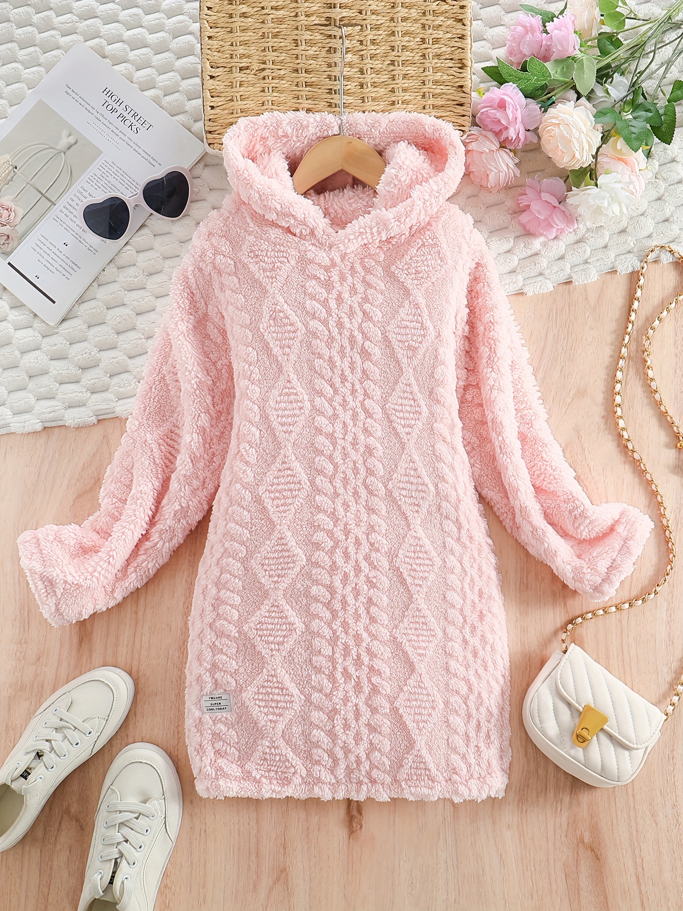 robe midi à capuche à manches longues en Temu Switzerland