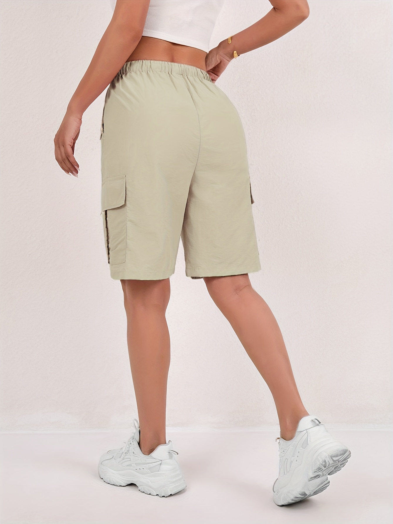 womens   quick dry outdoor cargo shorts casual high waisted   shorts machine washable loose fit Product details 3
