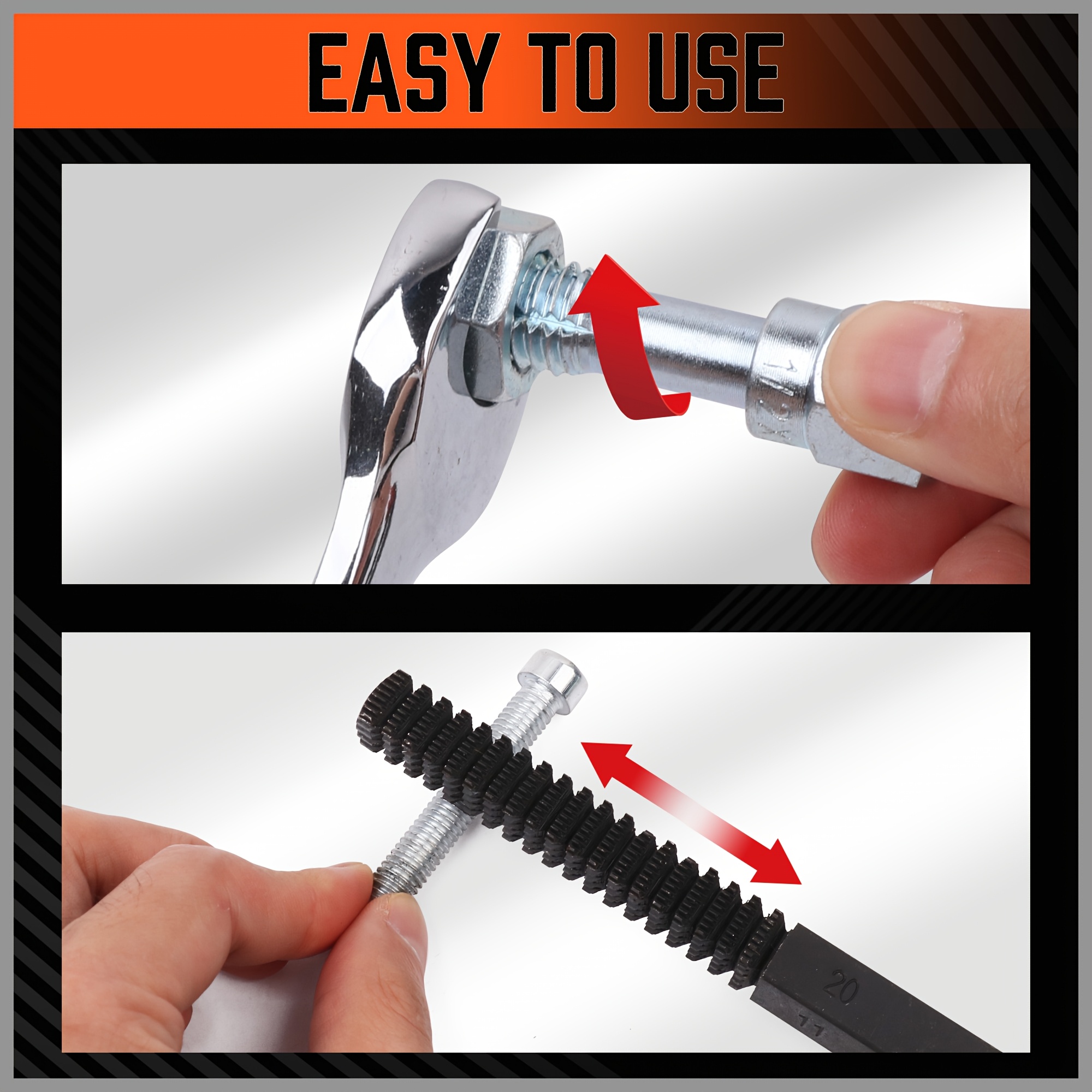 48pcs Thread Repair Tool Set with Thread Chaser