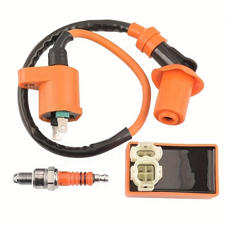Zündspule Für GY6 Motor | Kompatibel Mit Roller, Moped & Dirt Bike | Schwarz, Ca. 45 Cm