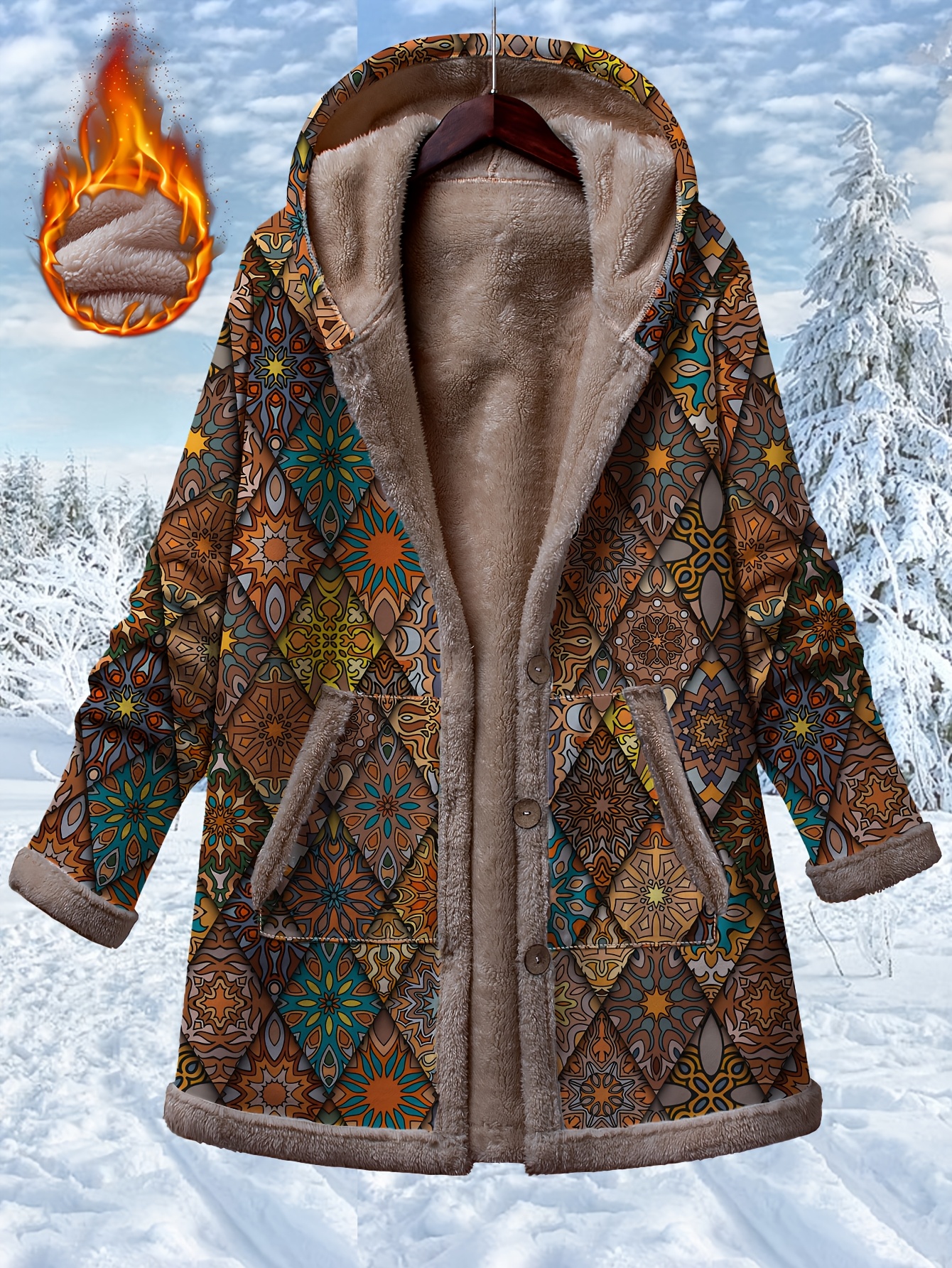 Hoodie Winterjacke Strick Hoodie Merino Winterjacke Damen Kaipara