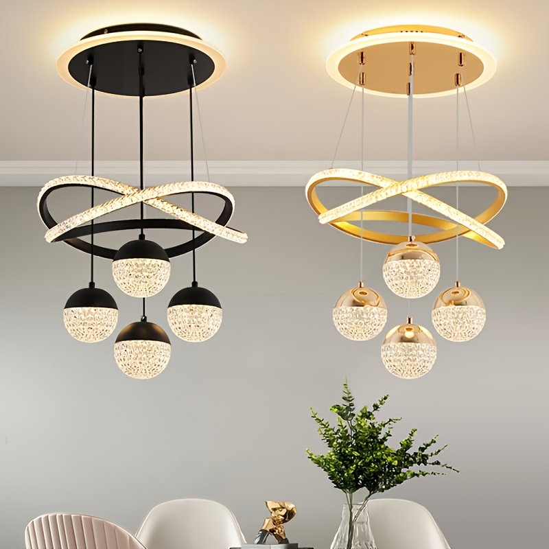 modern led ceiling lights and chandeliers with dimming function brushed and polished color   saving for homes bars and restaurants 1