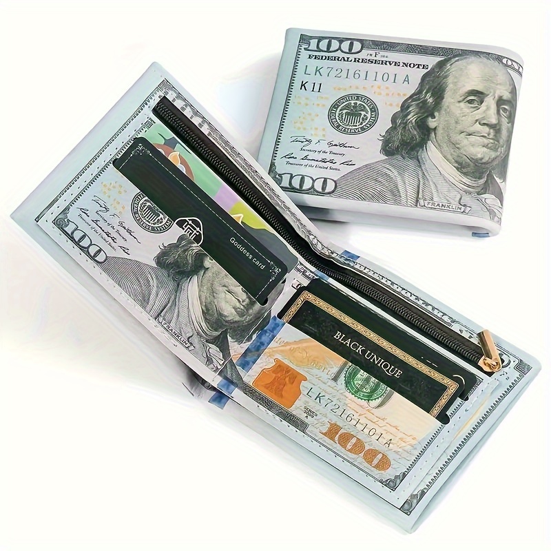 1pc Fashion Bifold Wallet, With Multi-card Slot, Zipper Coin Wallet, And Gift Box, Perfect For Men's Daily Use And Gifts