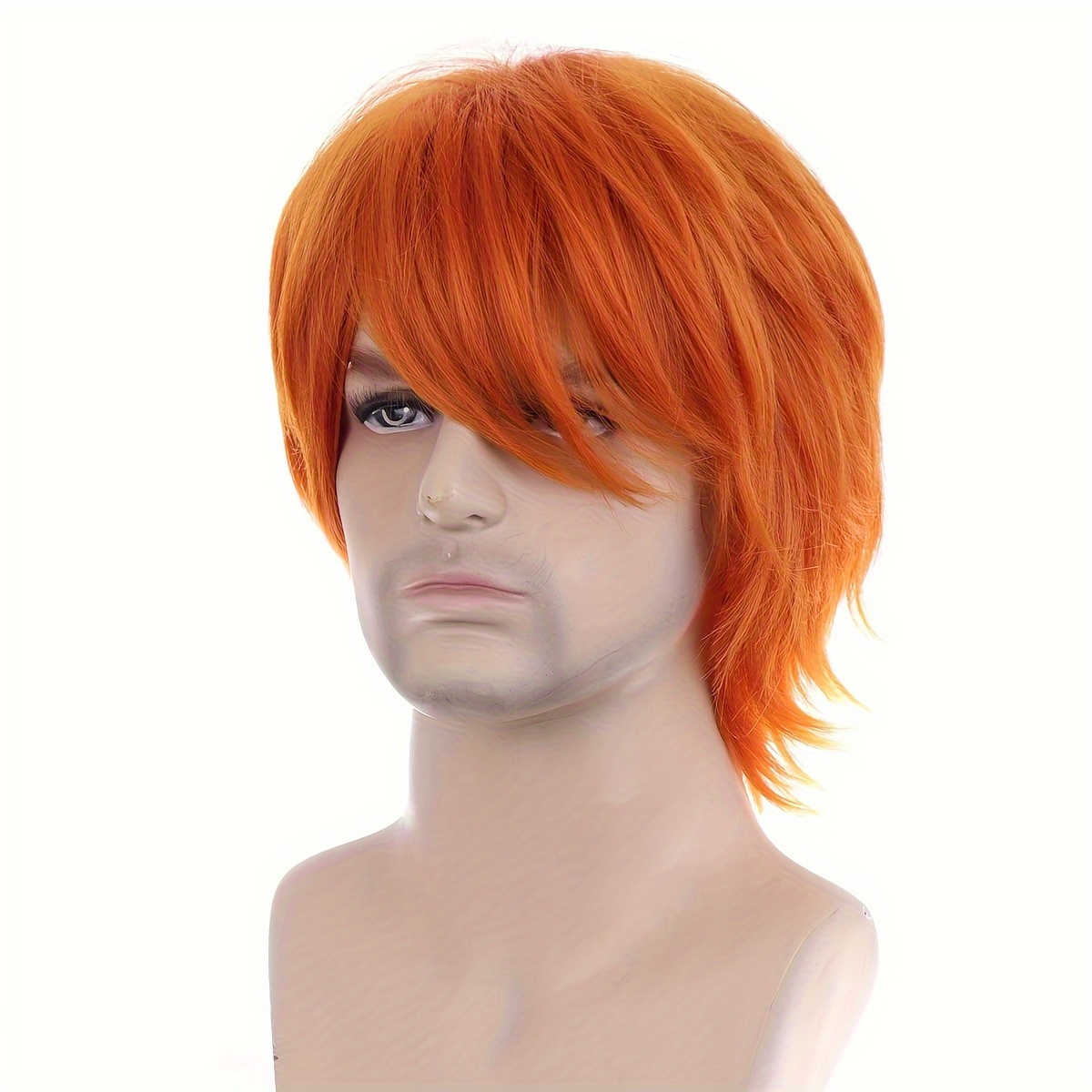 Anime Cosplay Wig, Unisex Curly Full Top Cos Head Cover details 3