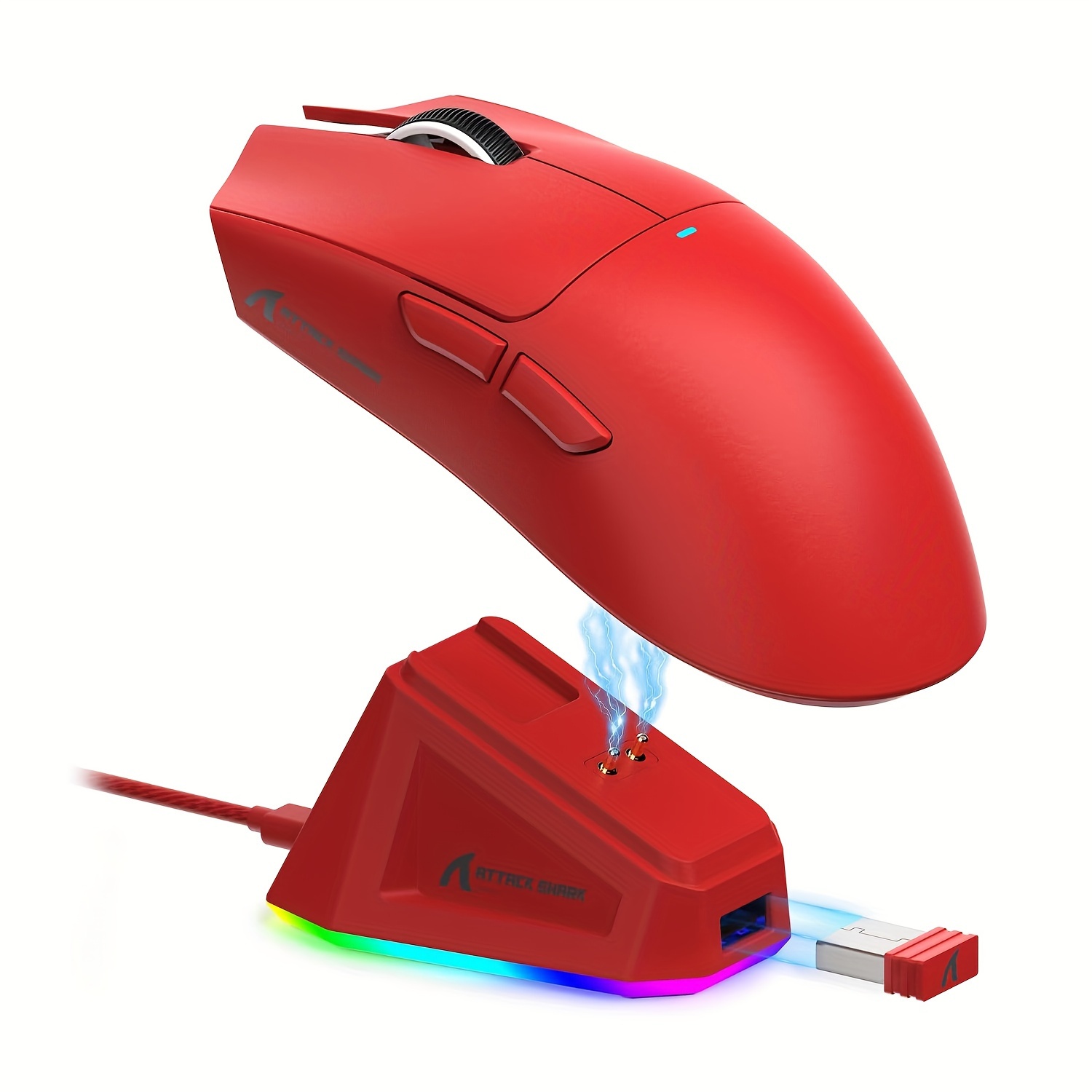 red gaming mouse sold on Temu United States