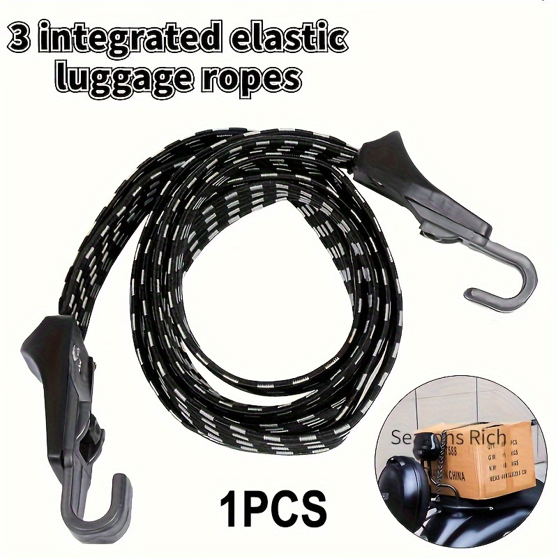 TEMU 1pc Elastic Rope Luggage Rope Elastic Rope Mountain Bike Rack Fixed Tie Pull Rope