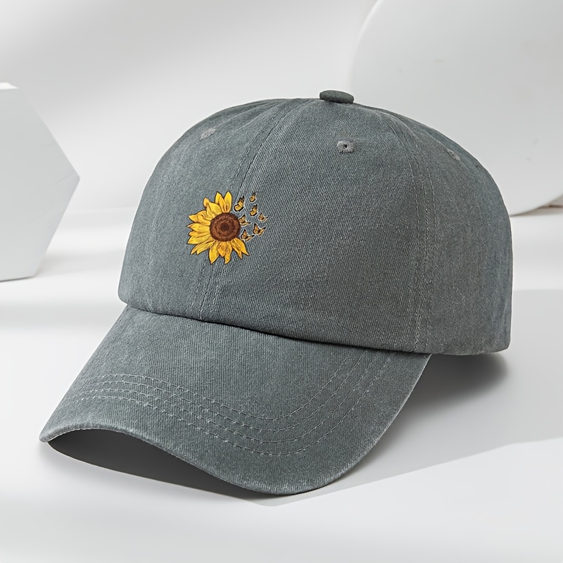 Outdoor *'* Print Washed Vintage Baseball Cap for Sports and Casual Wear