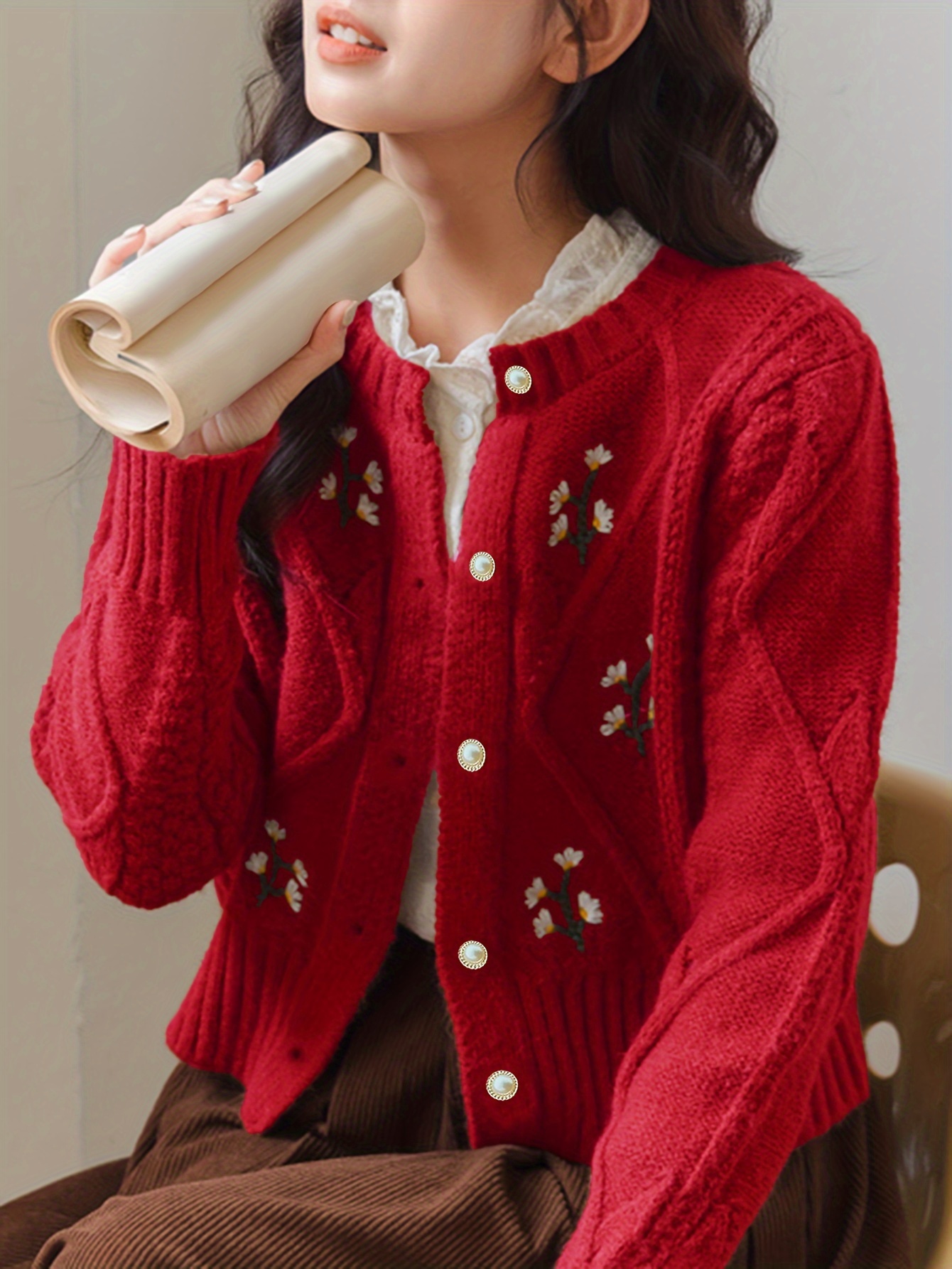 roter pullover für frauen Kostenloser Versand für Artikel, die