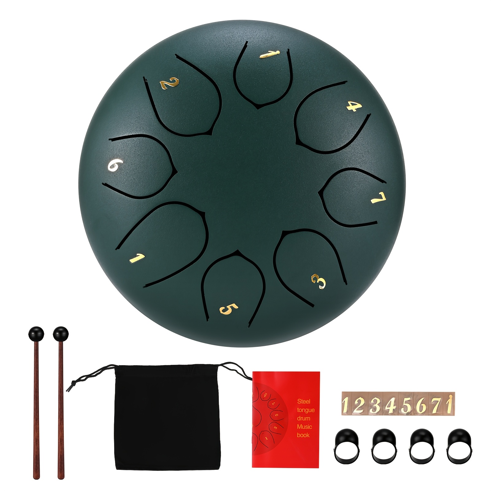 Image of Steel Tongue Drum, C Major , Handpan-style Percussion Instrument For Meditation, Yoga, Music Education, And Sound Relaxation
