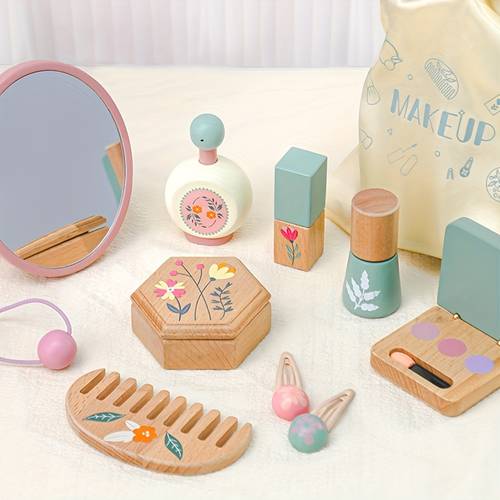 36pcs pretend play toys for children over 3 years old boys and girls super realistic makeup set with and comb in perfect birthday or holiday gift