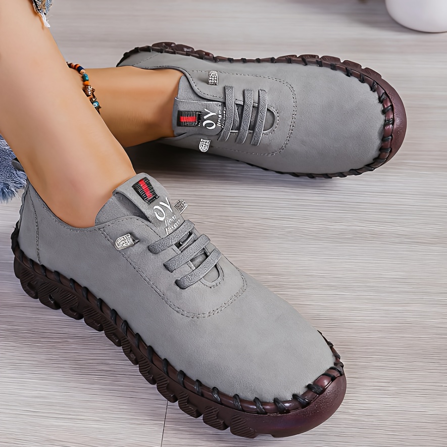 Women Hand Sewn Beef Tendon Soft Sole Flat Shoes, New Arrivals For Spring And Summer, Versatile Casual Walking Single Shoes, Fashion Ladies Daily Sneakers, Women Shoes