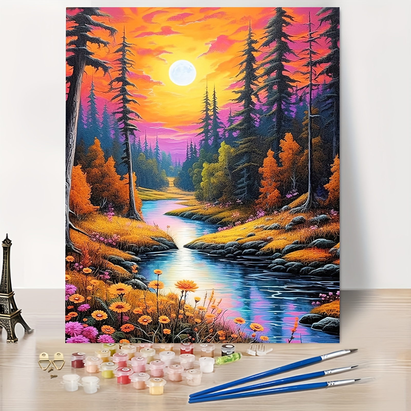 DIY cheapest Acrylic Oil Painting Kit suitable for Adult beginners 40.64 x 50.80cm, wall