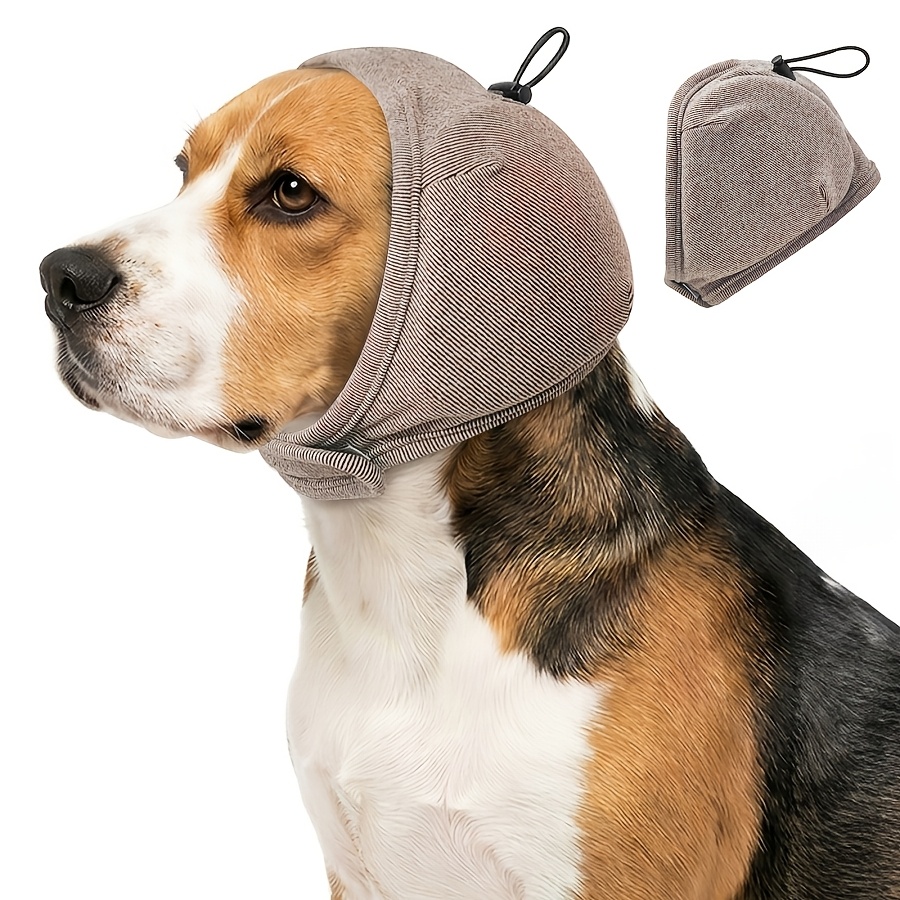 TEMU Cappello per cani, cappello traspirante per cani con copriorecchie elastico e cappuccio calmante, paraorecchie per cani con protezione dal