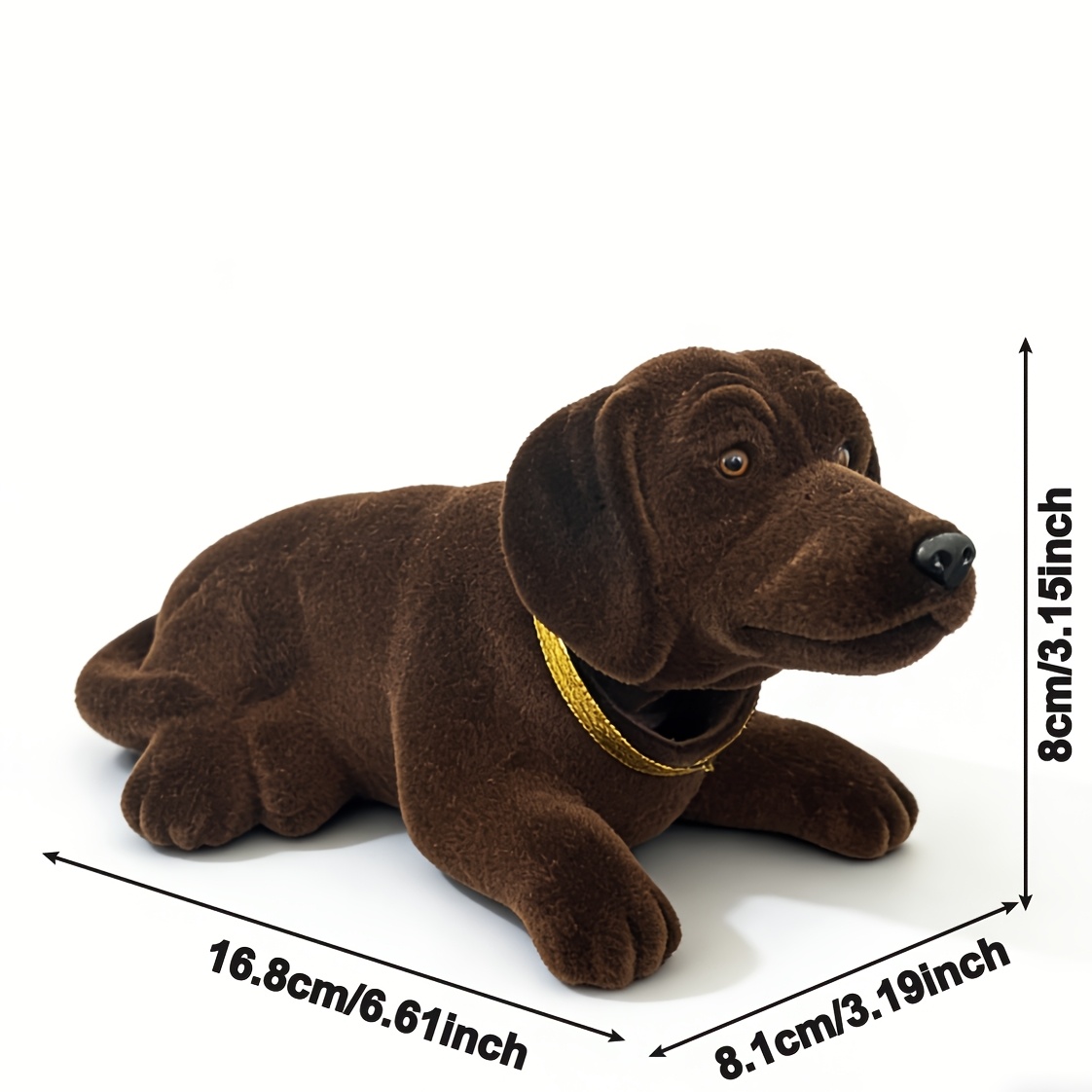 TEMU Ornement Chien Hocheur de Tête de Qualité Supérieure, Chien Bobblehead pour Accent de Décoration de Luxe pour Maison et Voiture, pour de Chiens