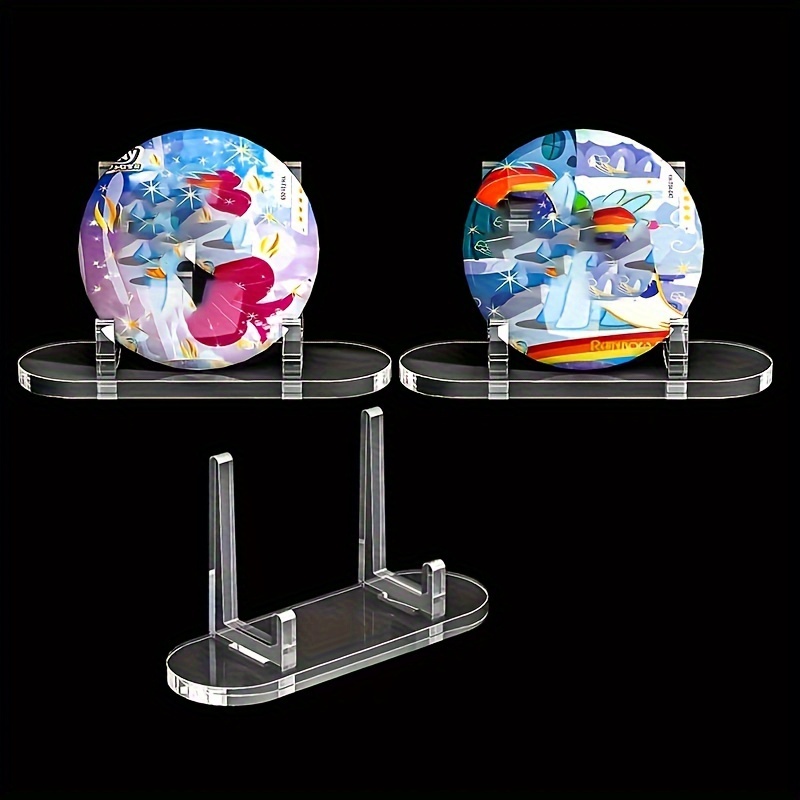 

3/6pcs Display Stand Single Badge Storage Rack Acrylic Commemorative Coin Transparent Sign Stand