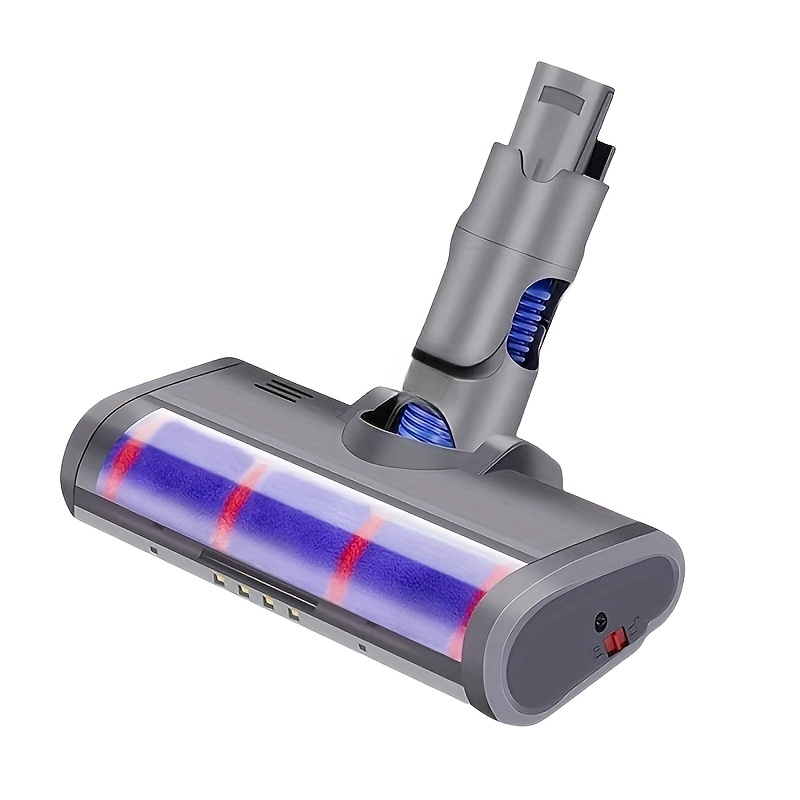 

1pc Compatible Replacement Soft Roller Cleaning Head For Dyson V6, Dc58, Dc59, Dc61, Dc62, Dc74 Cordless Vacuum, With Led Lights, 180° , Abs Material, No Battery Included