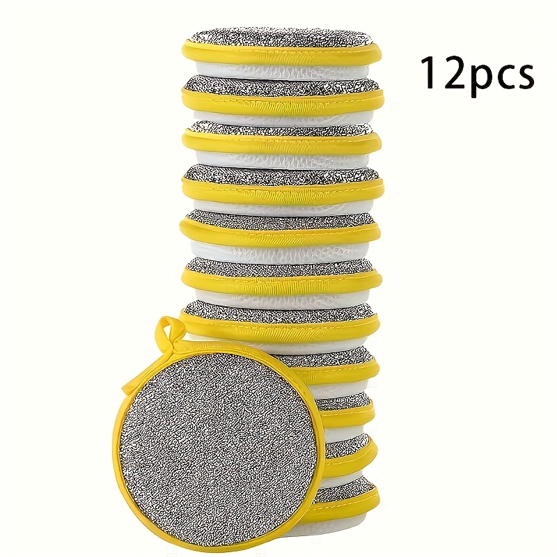 Set Of 12/20 Kitchen Scrubbing Sponges - Double-sided Non-scratch Scrubbing Pads For All-purpose Cleaning, Reusable And Washable Dishwashing Brushes - Kitchen Cleaning