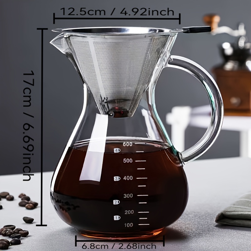High Borosilicate Glass Coffee Sharing Pot for Cold Extraction
