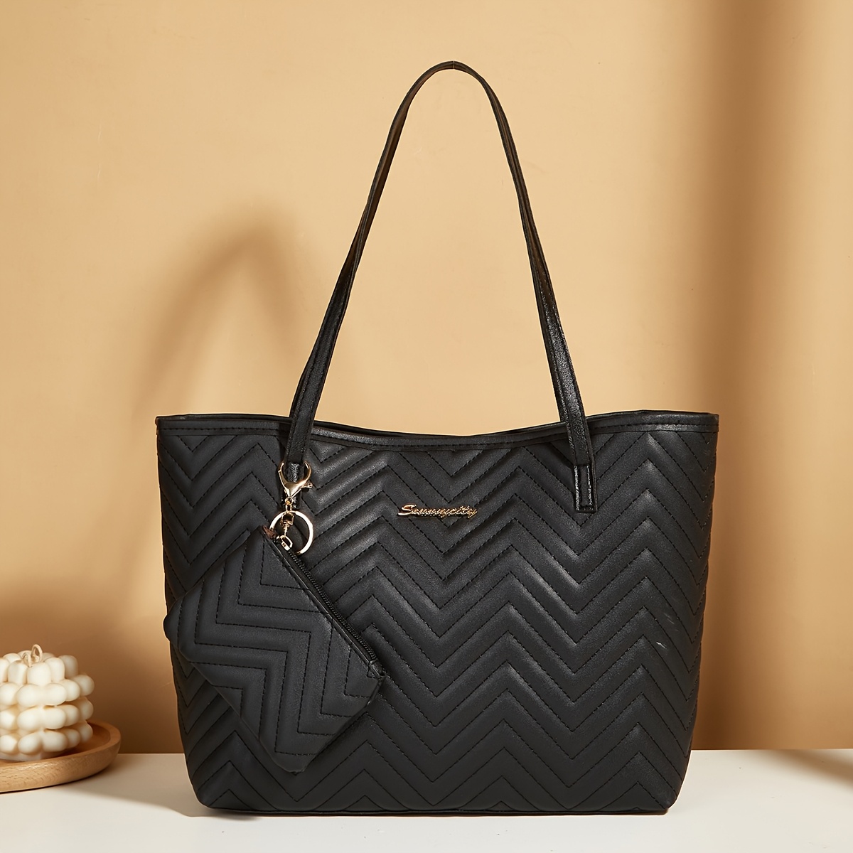 Image of Large Capacity Bag Women's -piece Set New Tote Bag Small