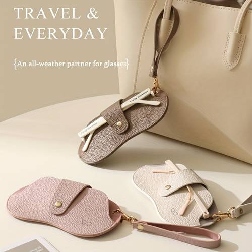 étui à lunettes pour femmes, mode, cuir synthétique de qualité supérieure, boîte de rangement pour , accessoire de mode pour femmes, à , élégant sac à lunettes de poignet, coffret à lunettes, 7 couleurs en option