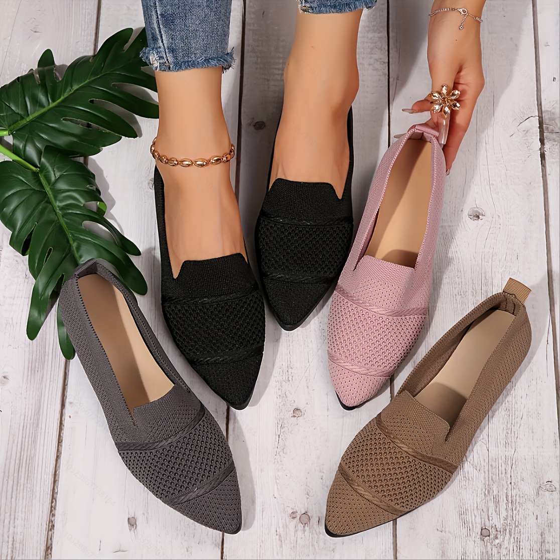 Ballet Flats Women's Memory Foam Dress Shoes Mary Jane