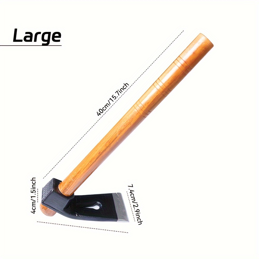 1pc planing tool hoe garden hoe digging hoe weeding hoe household digging tool gardening planting wooden handle portable garden hand tool handheld classic digging tool tool for planting flowers and vegetables suitable for outdoor camping